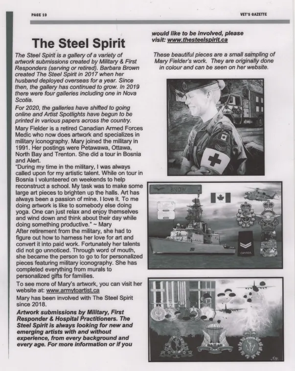 Article scan from Vet's Gazette