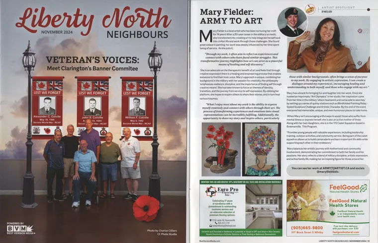 Article scan from Liberty North Magazine